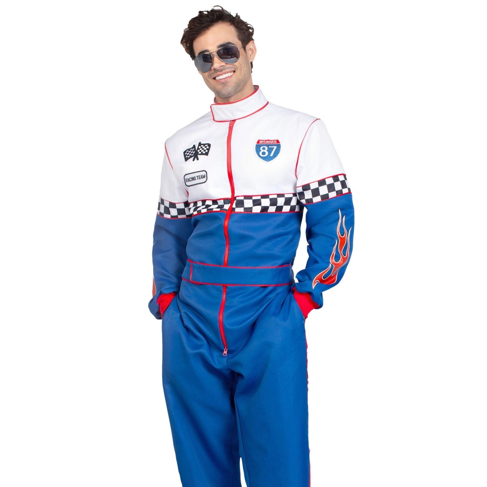 Leg Avenue - Speedway Racer Jumpsuit Kostuum - Multicolours